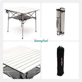 SUNNYFEEL Outdoor Folding Table | Lightweight Compact Aluminum Camping Table