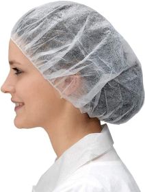 Surgical Bouffant Caps Disposable 24 Inch. 1000 Pack White Polypropylene Disposable Hair Covers Medical. Breathable Disposable Caps Medical with Elast