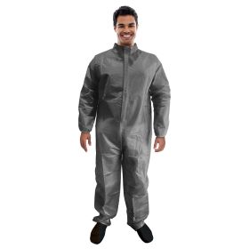 Gray Disposable Coveralls