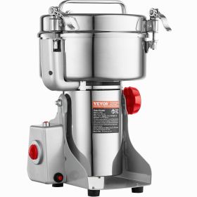 VEVOR 2000g Commercial Spice Grinder Electric Grain Mill Grinder High Speed