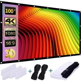 60-120 "portable foldable HD anti-wrinkle projection screen