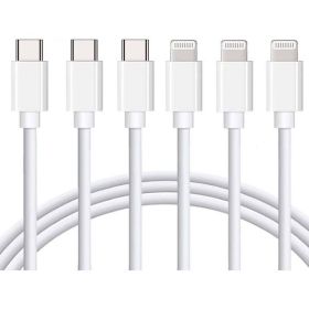 USB C To Lightning Cable Apple MFi Certified 3Pack 6FT IPhone Fast Charger Power Delivery Type Charging Cord Compatible With 15 14 13 Pro Max 12 11 XS