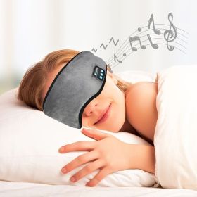 Sleep Mask; WirelessSleeping Headphones Music Earbud EyeMask For Side Sleepers Men; Women Girl Ultra Soft Thin Speakers Cool (Color: Dark Gray)