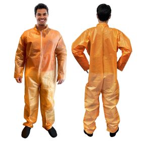 Disposable Coveralls for Men/Women (Color: Orange)