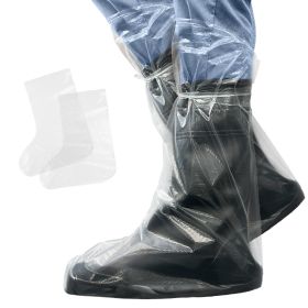 Waterproof Disposable Boot Covers (Color: Clear)